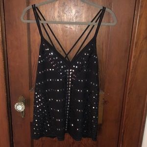 Sparkly Black Tank
